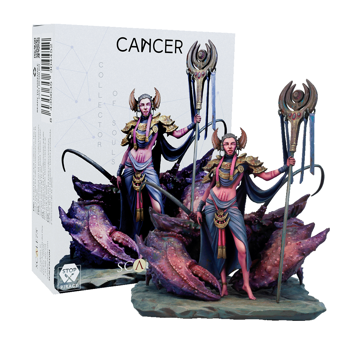 scale75-zodiac-cancer-figurine-r-sine-peindre-signe-zodiaque image 1