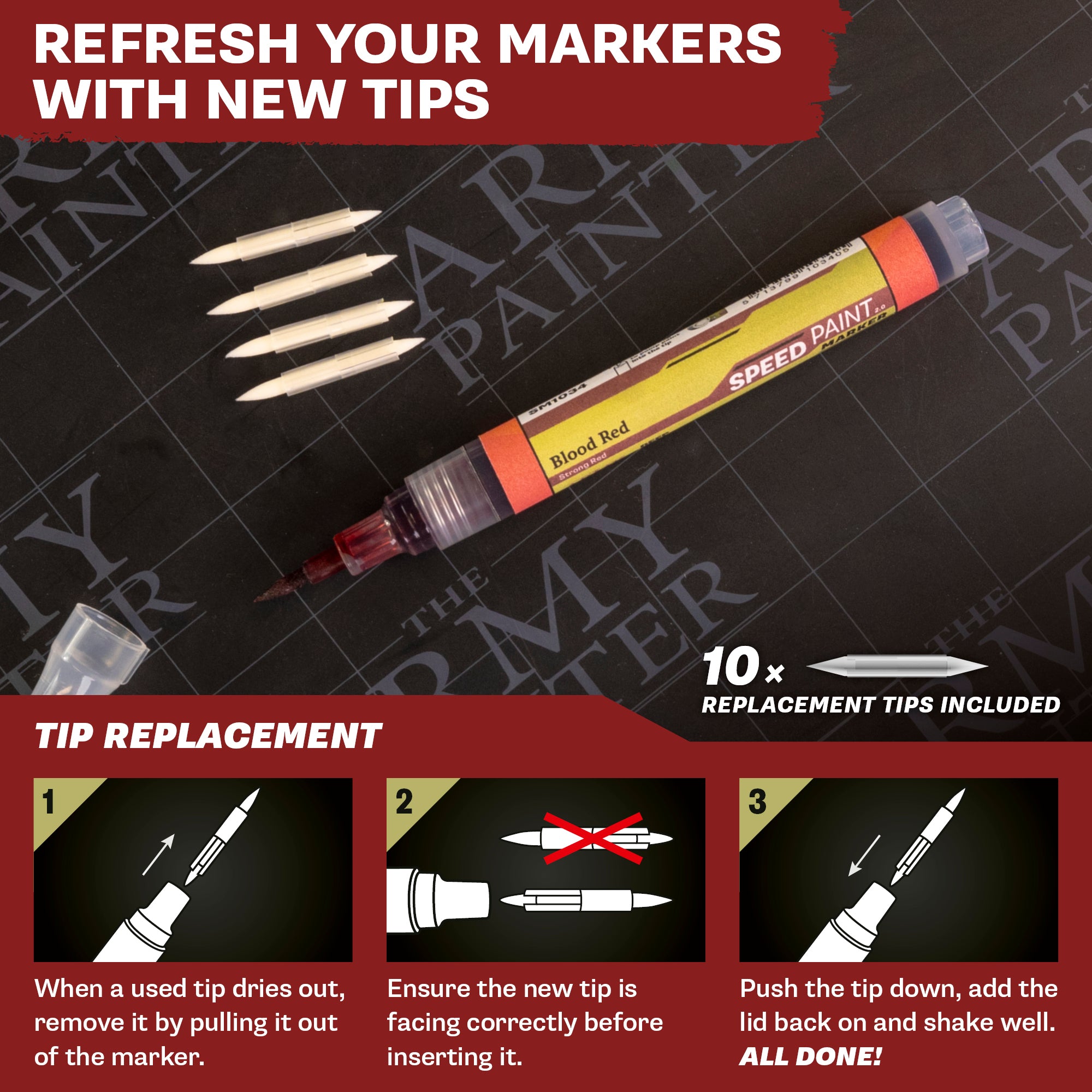the-army-painter-speedpaint-markers-embouts-rechange-10-pointes image 2