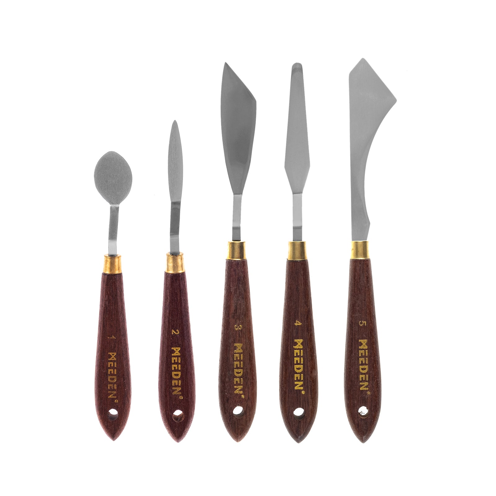 meeden-palette-knives-couteau-palette-5-pi-ces-inox-bois image 1