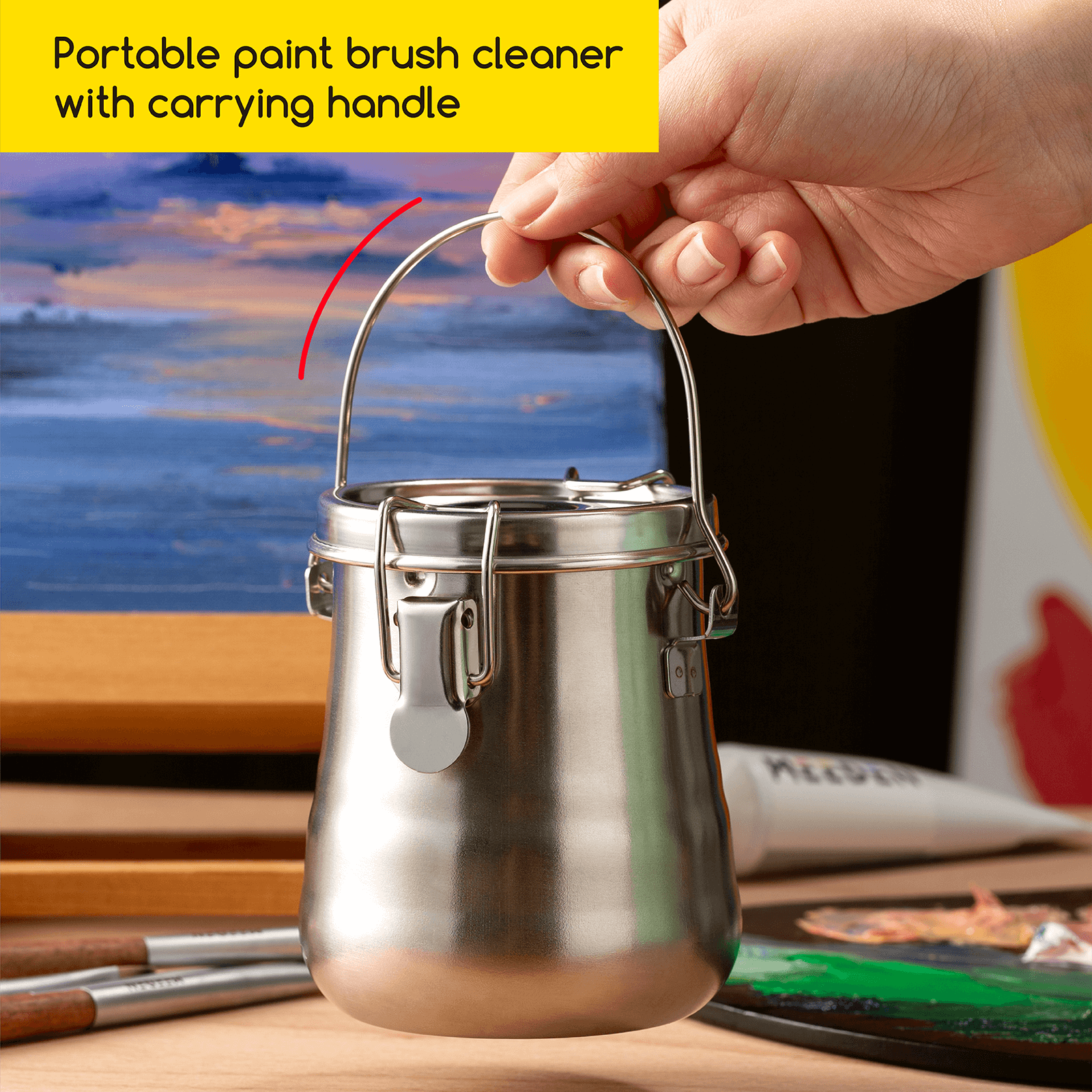 meeden-brush-cleaners-godet-inox-herm-tique-medium-portable image 6