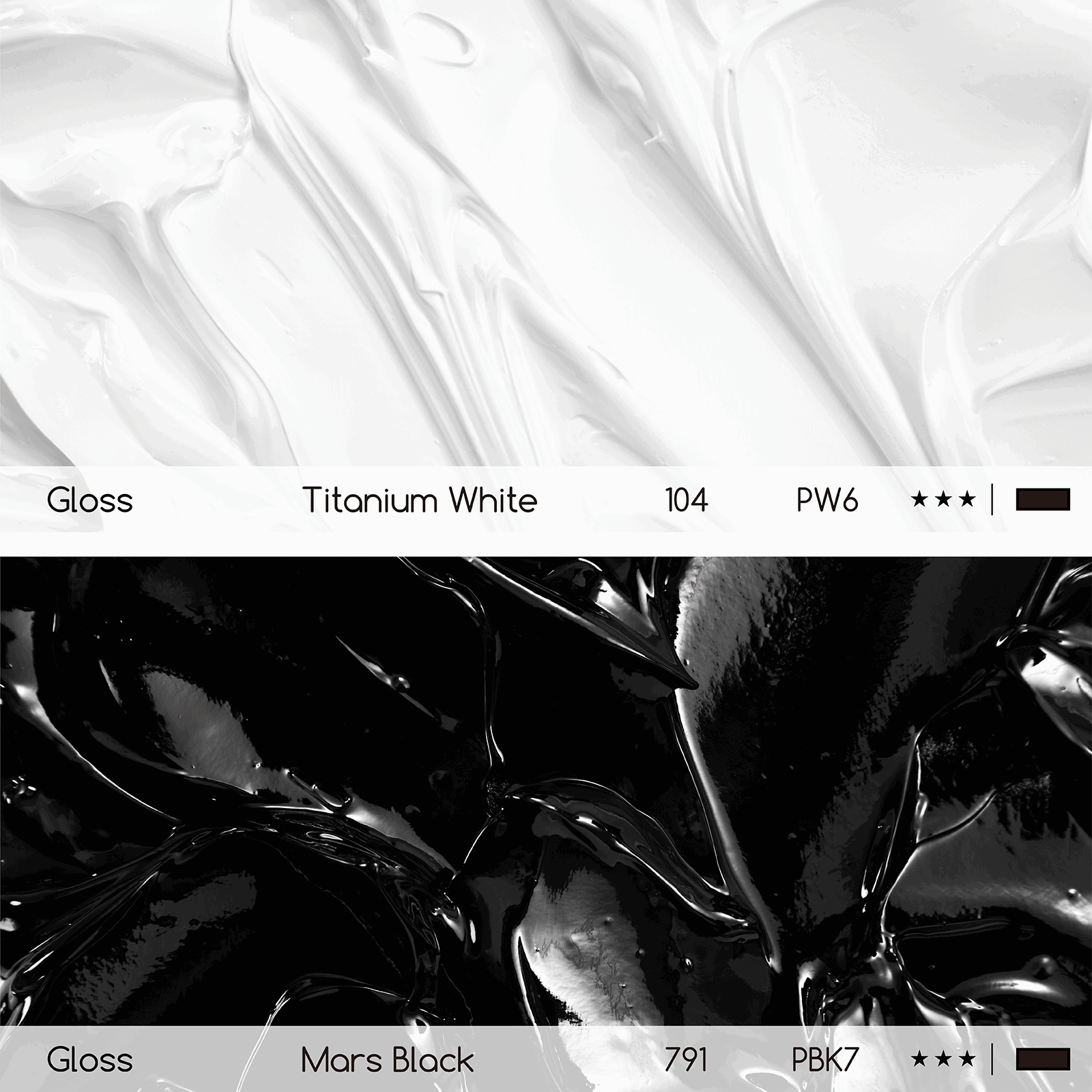 meeden-acrylic-paint-acrylique-noir-et-blanc-2x300ml image 5