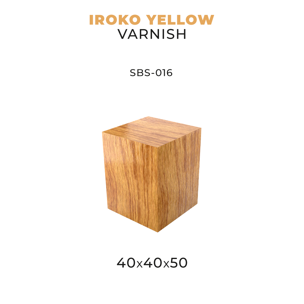 scale75-iroko-yellow-varnish-socle-bois-40x40x50 image 1