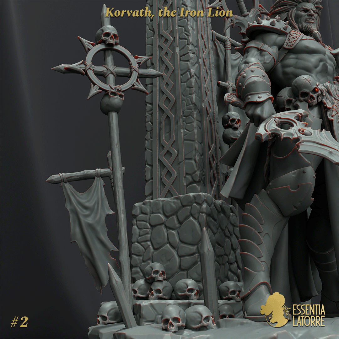scale75-busts-korvath-the-iron-lion-buste-peindre image 8