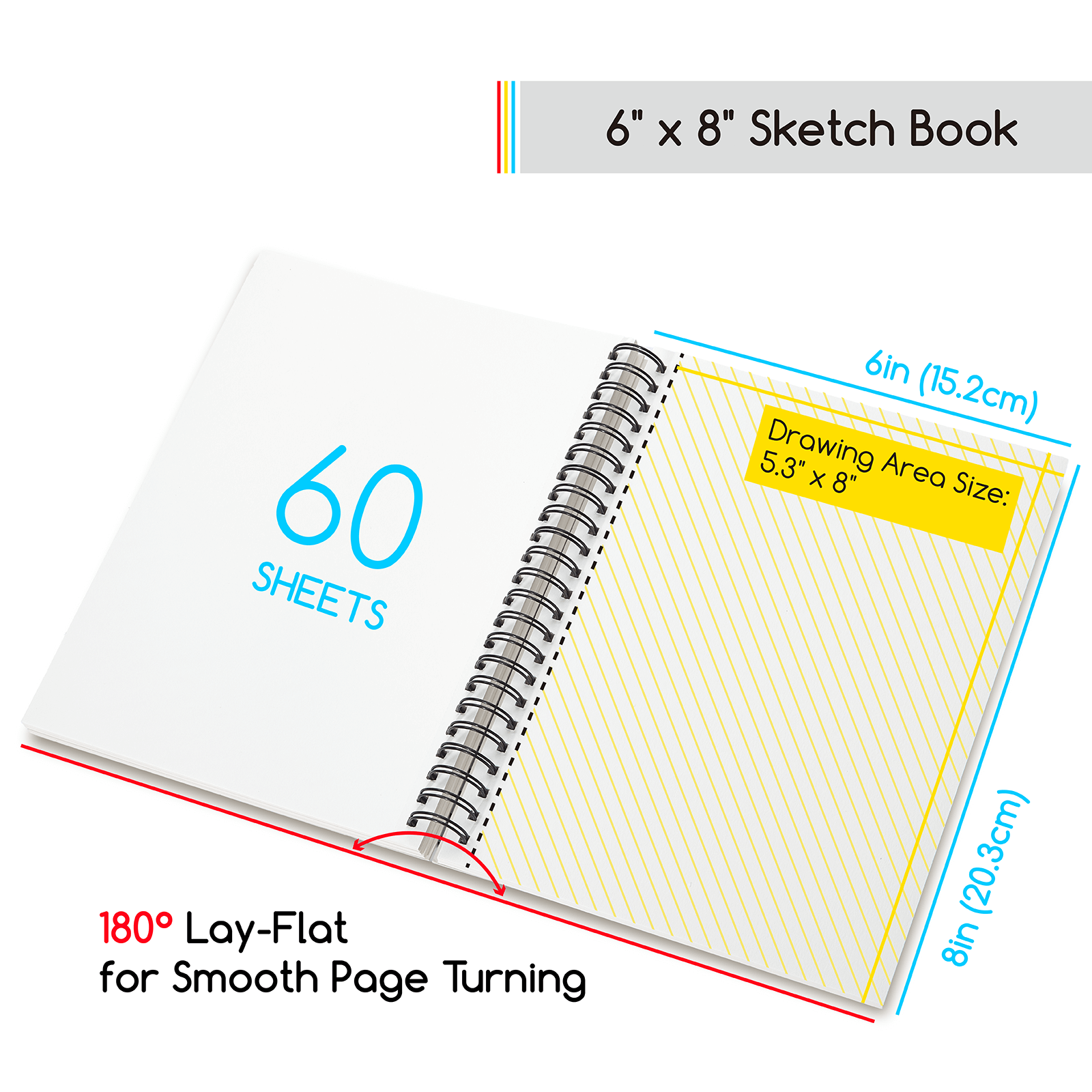 meeden-books-pads-carnet-dessin-mixte-9x12-165-g-m image 3