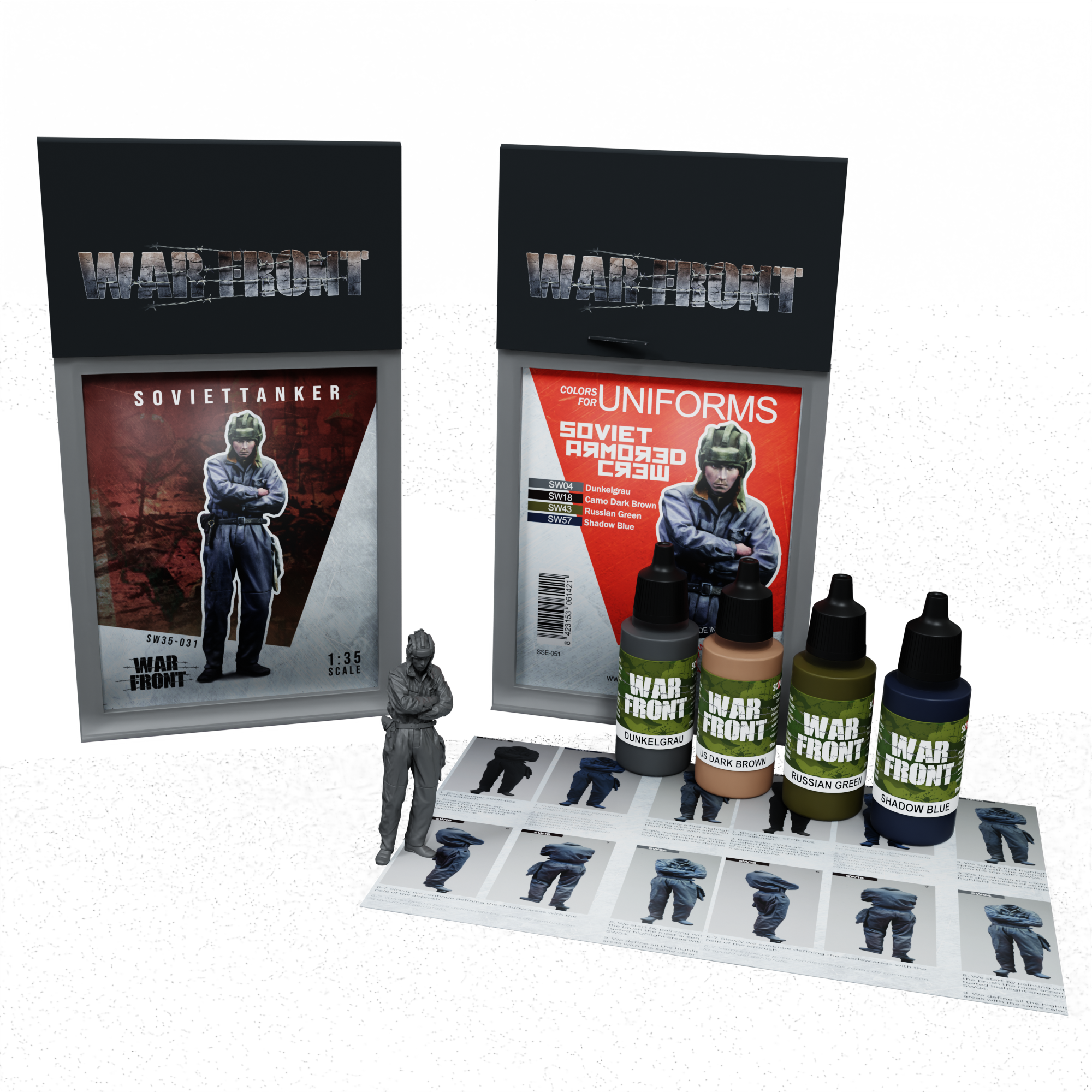 scale75-bundles-pack-soviet-armored-crew-peinture-figurine-tanker image 1