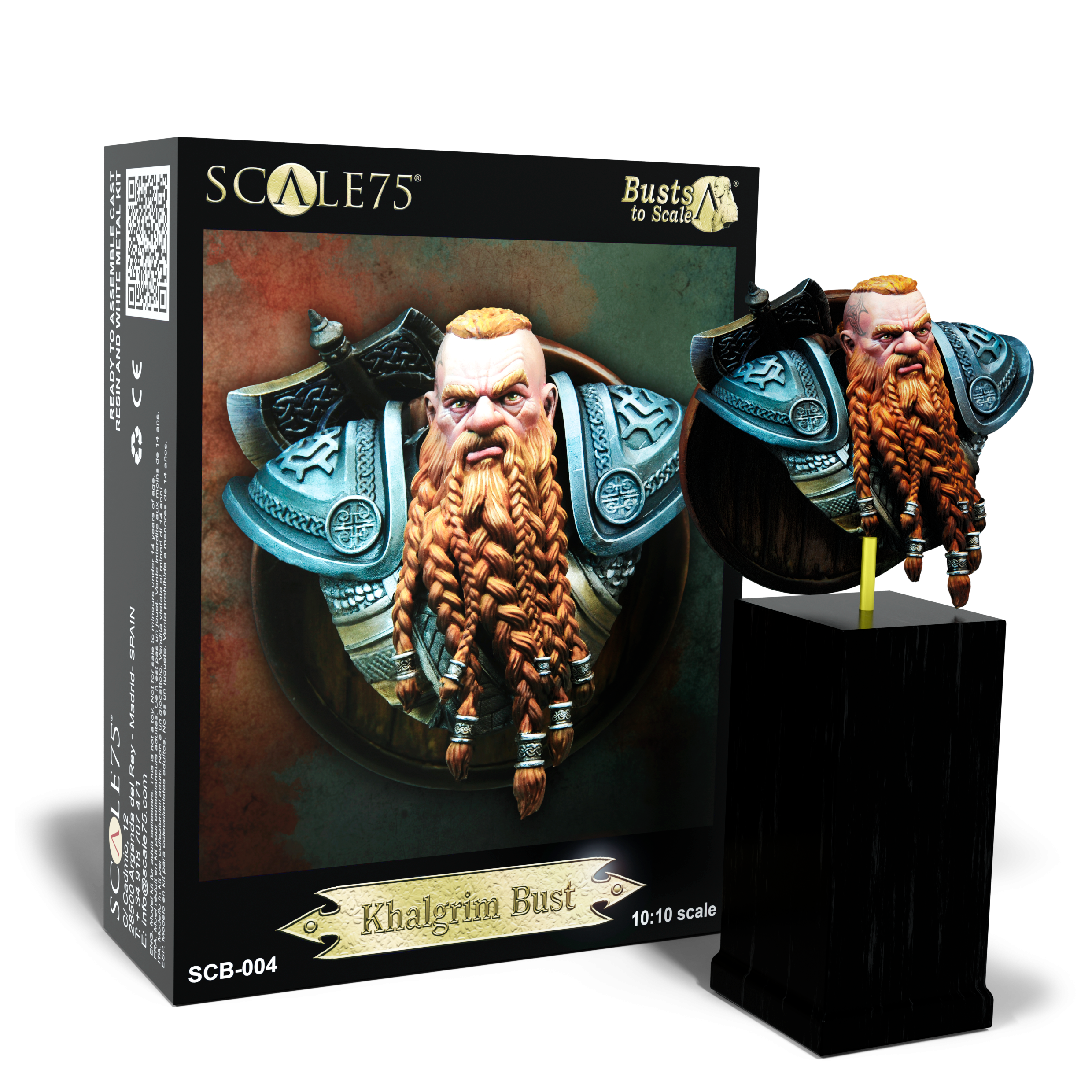 scale75-busts-to-scale-khalgrim-bust-buste-r-sine-1-10-non-peint image 1