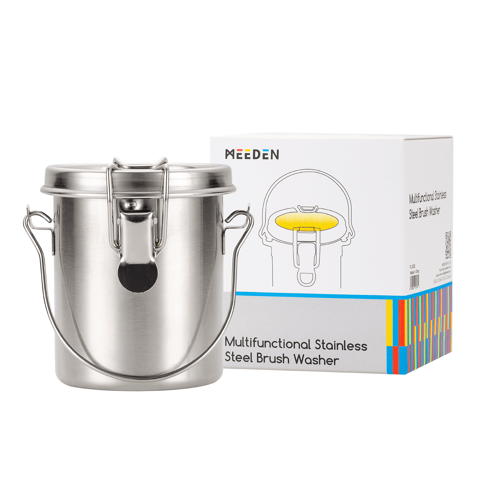 meeden-brush-cleaners-pot-nettoyage-pinceaux-inox-herm-tique-s image 1