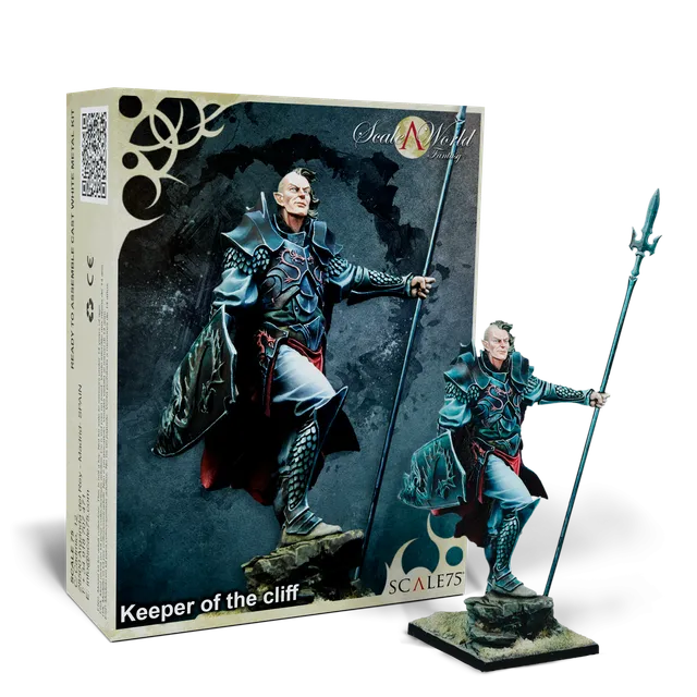 scale75-scaleworld-fantasy-cliffs-guard-figurine-elfe-m-tal-non-peinte image 1