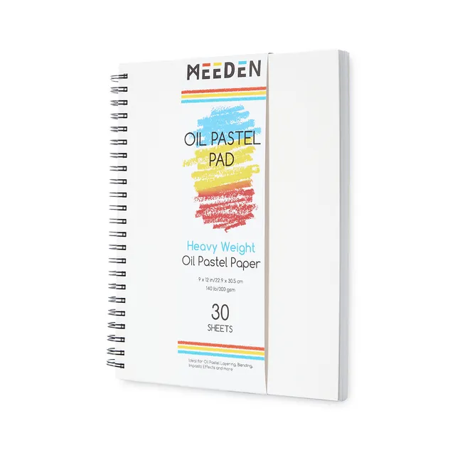 meeden-bloc-papier-pastel-l-huile-23x30-cm-30-feuilles-300g image 1