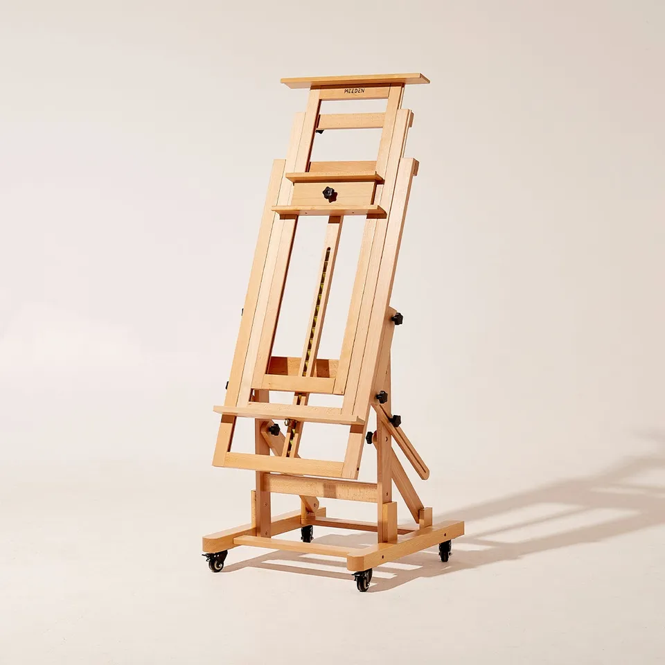meeden-floor-easels-dhj-3-chevalet-bois-double-toile image 1