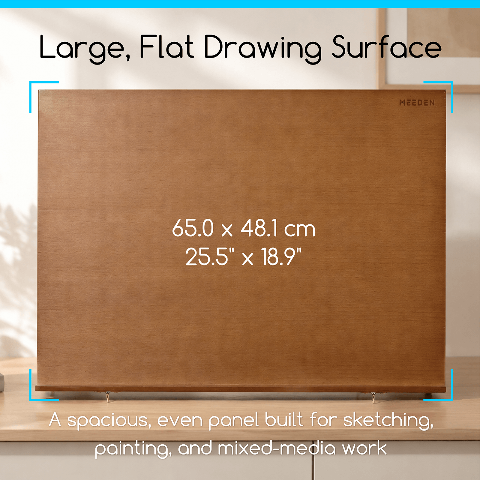meeden-a2-chevalet-de-table-dessin-bois-noyer-grand image 5
