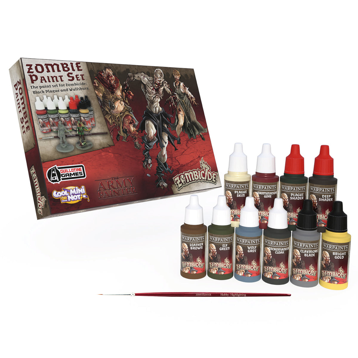 the-army-painter-zombicide-black-plague-coffret-peinture-10-couleurs image 1