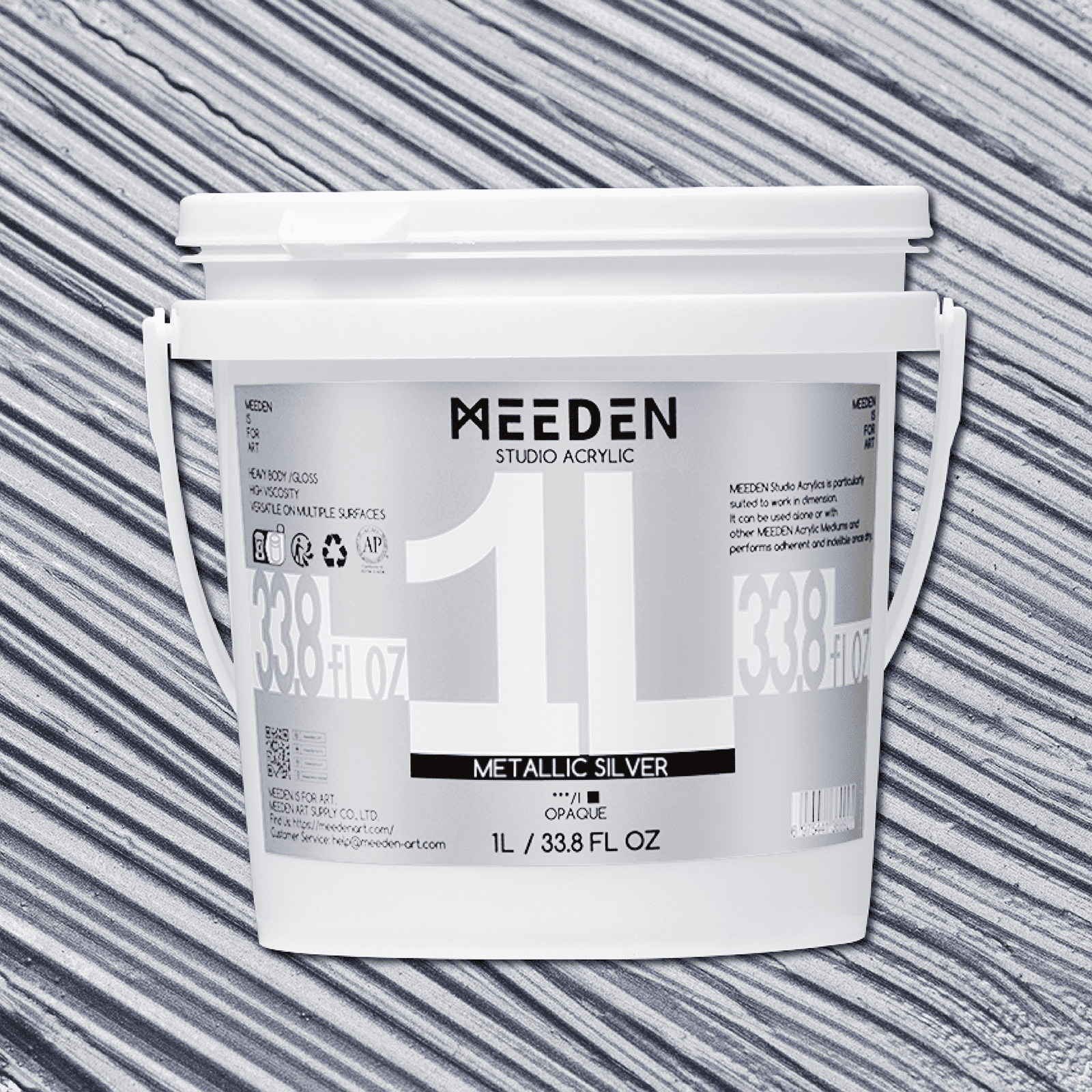meeden-acrylic-paint-peinture-acrylique-argent-m-tallique-1-l image 8