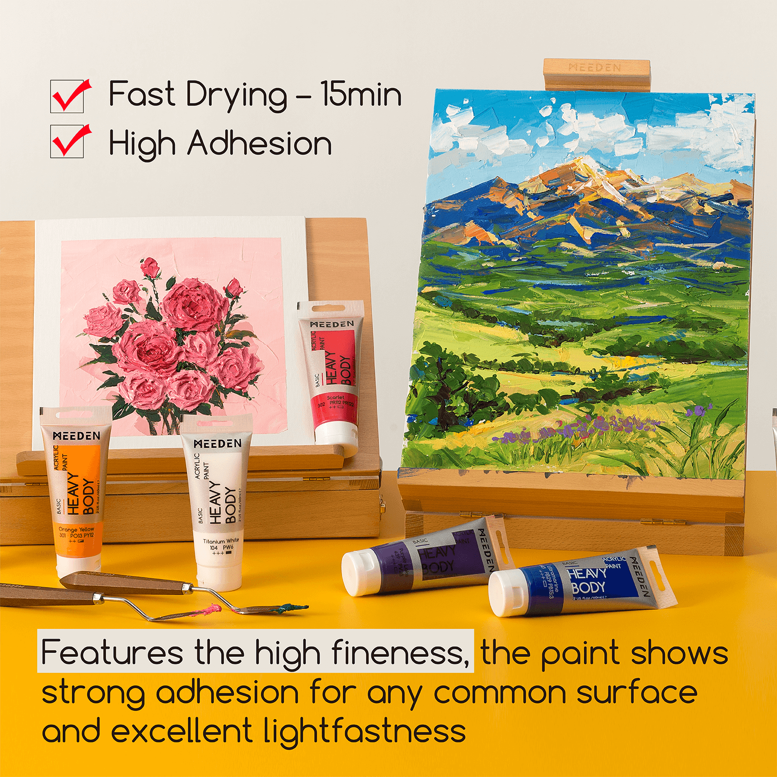 meeden-acrylic-paint-peinture-acrylique-12x60ml-heavy-body image 5
