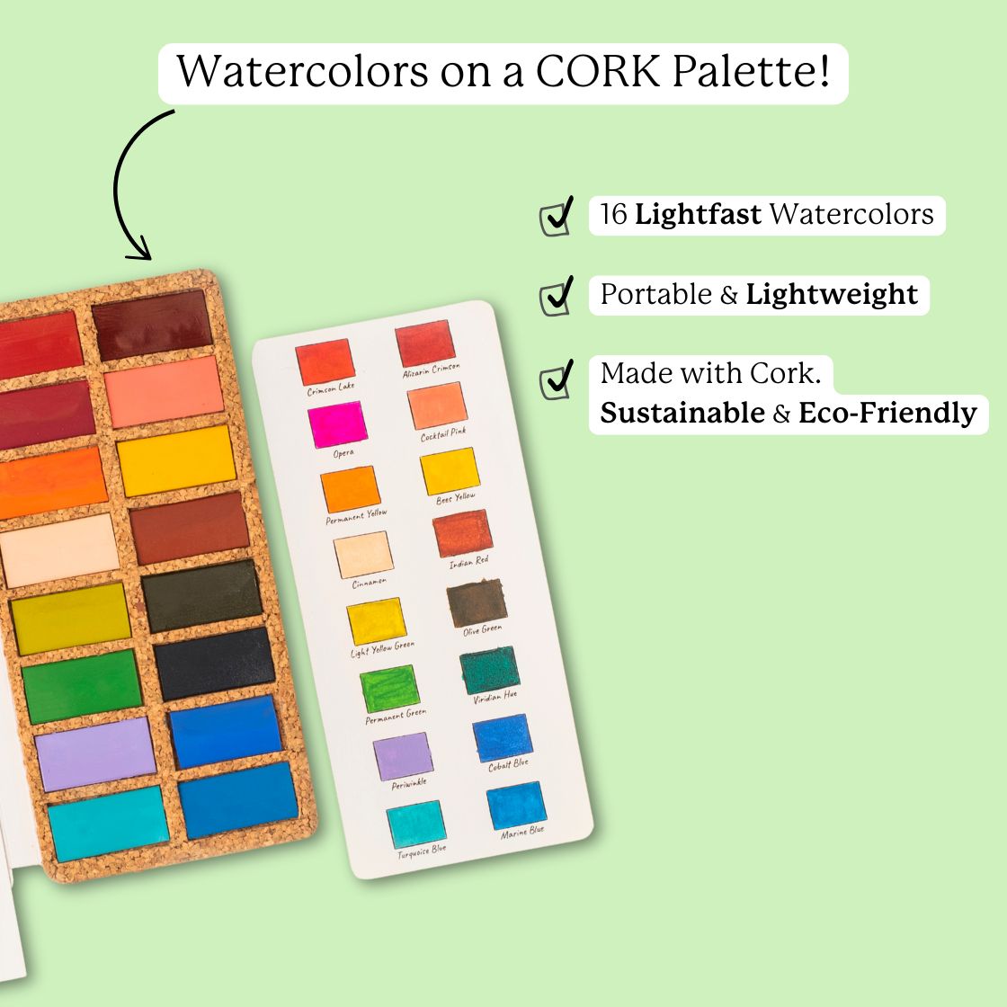 viviva-watercolor-pans-spring-16-colors-palette-li-ge-16-couleurs image 2