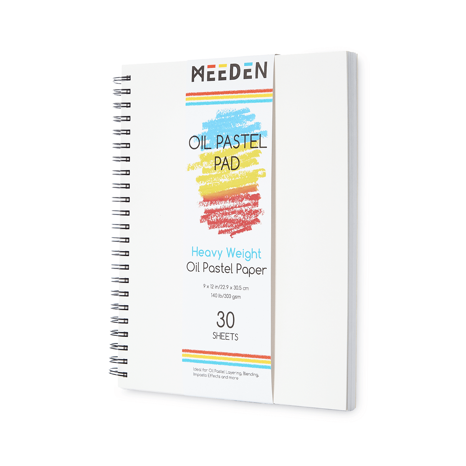 meeden-bloc-papier-pastel-l-huile-23x30-cm-30-feuilles-300g image 1