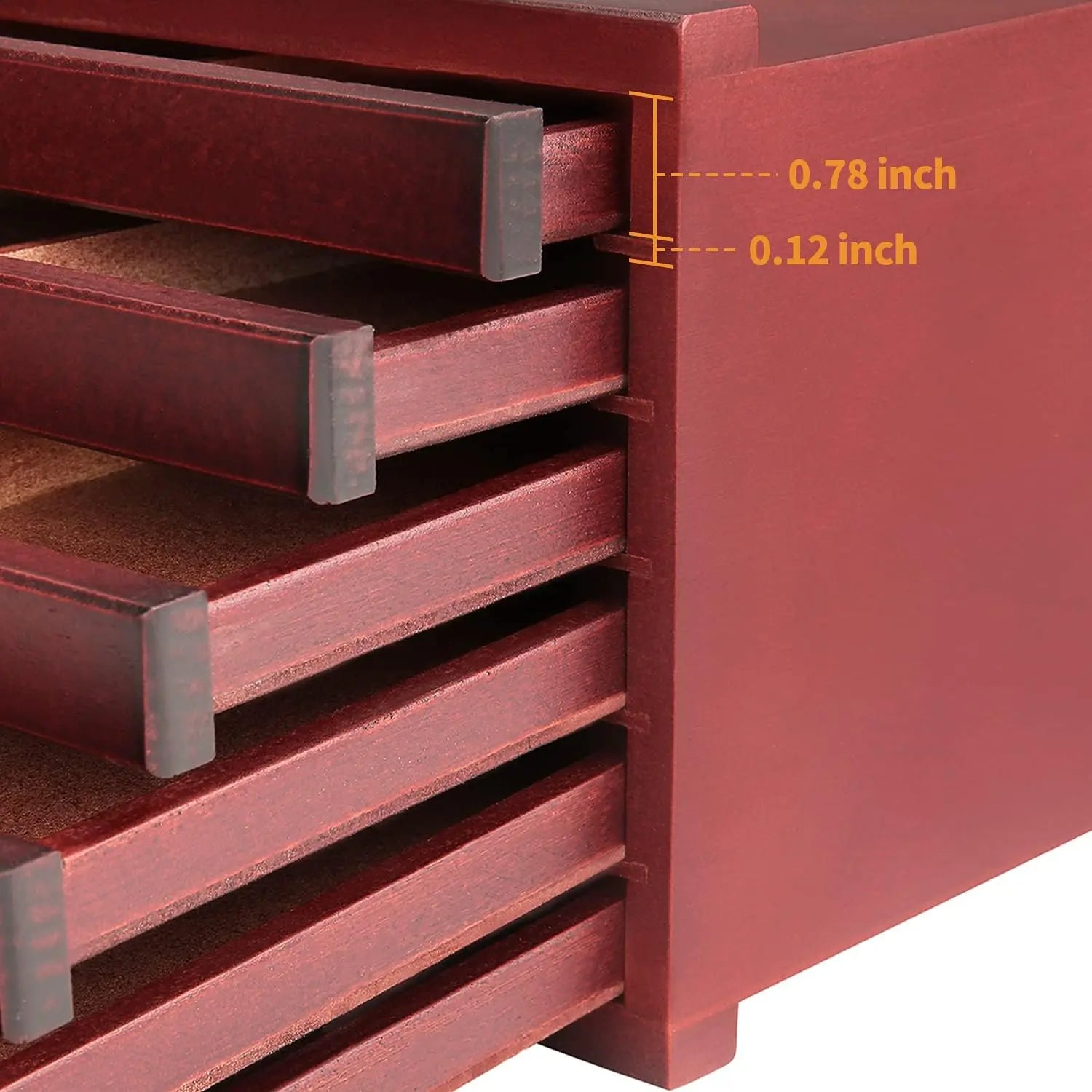 meeden-boite-rangement-10-tiroirs-noyer-fonc-h-tre image 5