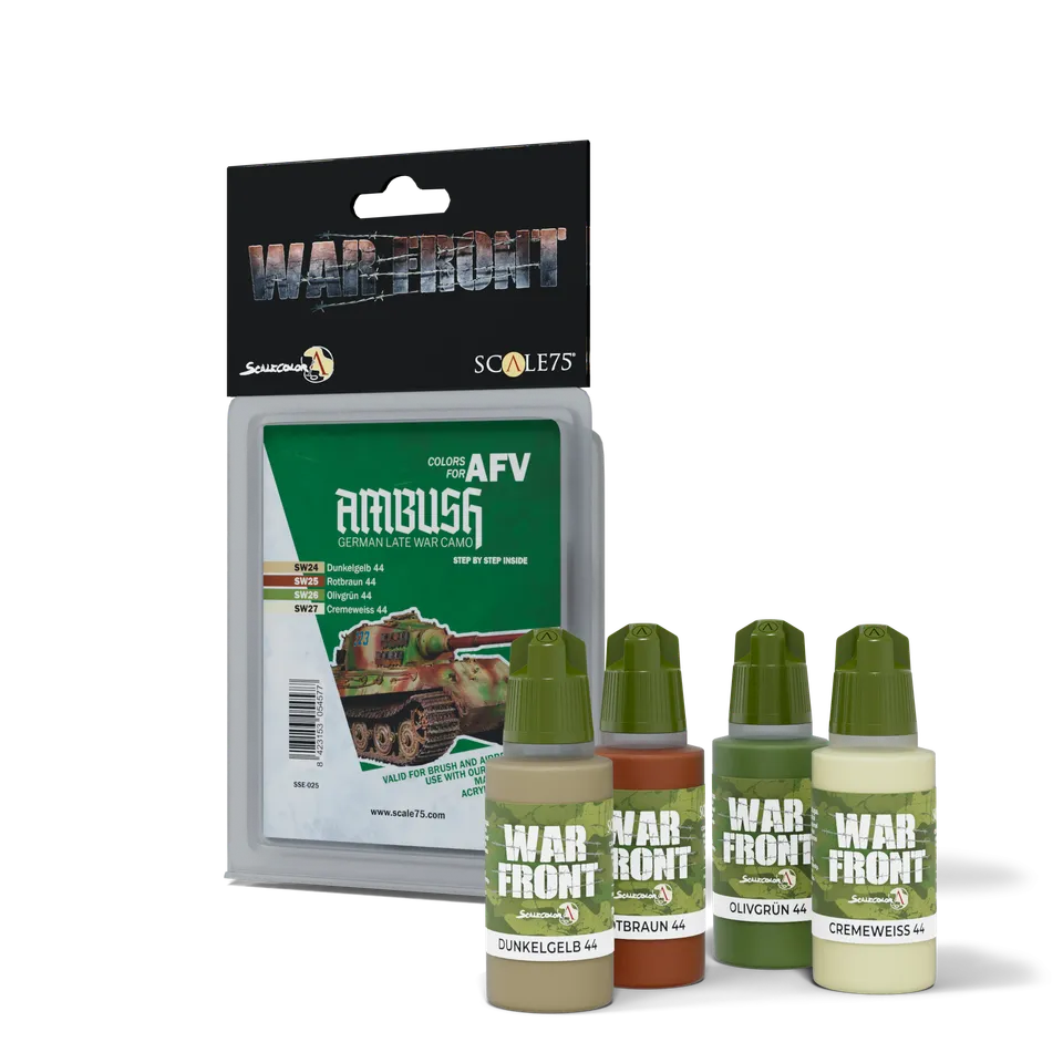 scale75-ambush-set-4-peintures-acryliques-mat-v-hicules-1945 image 1
