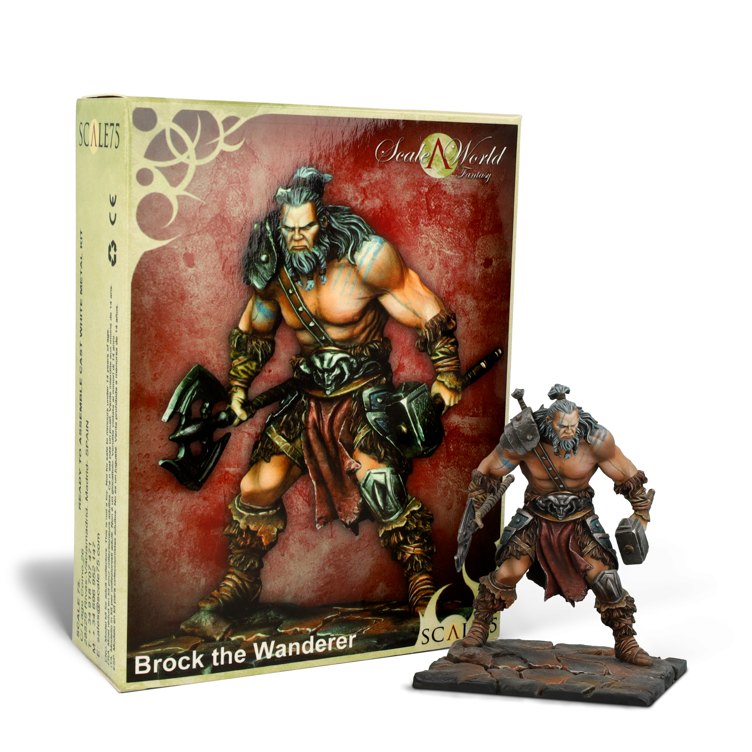 scale75-scaleworld-brock-wanderer-figurine-m-tal-non-peinte-fantasy image 1