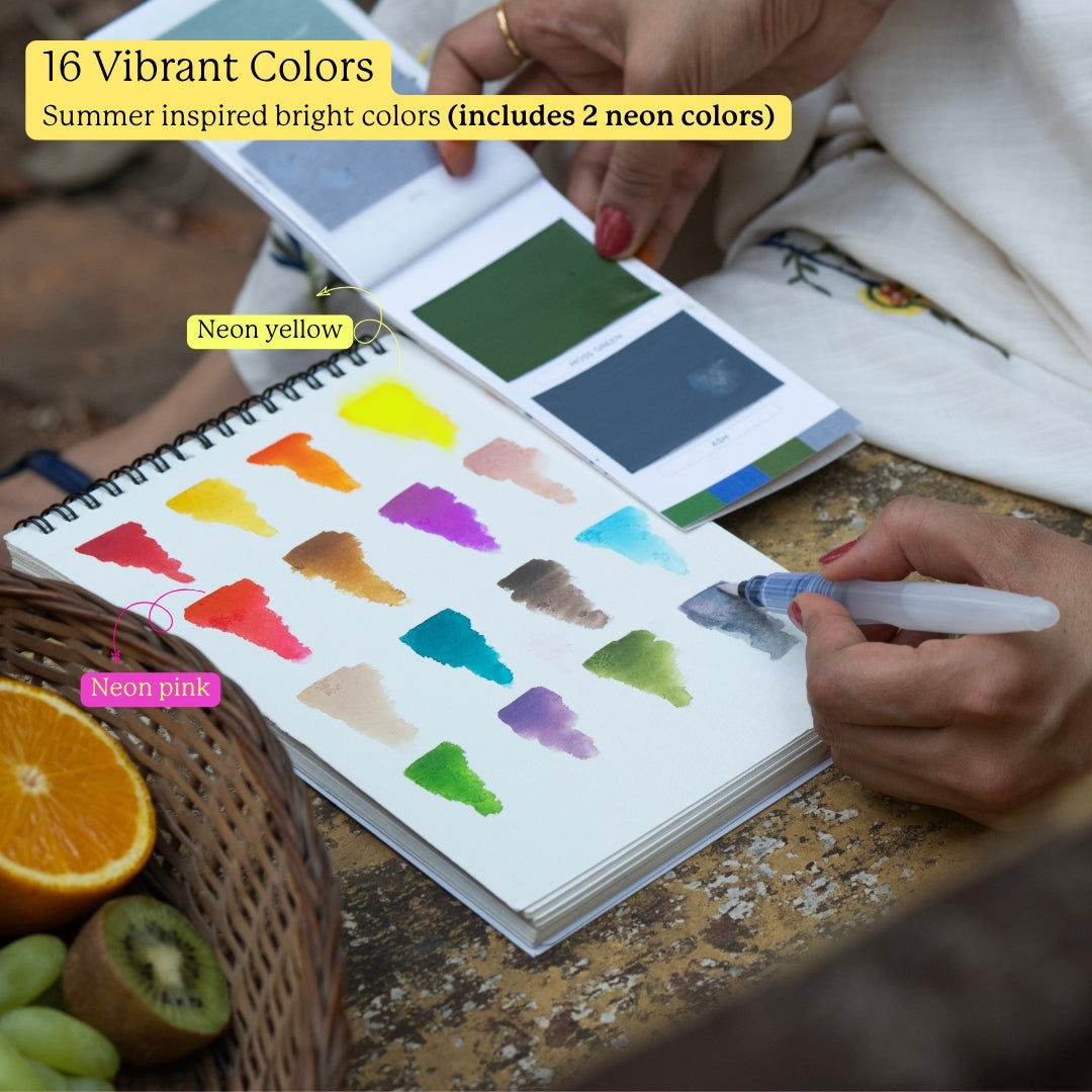 viviva-colors-colorsheets-palette-aquarelle-summer-16-couleurs-fluo image 4