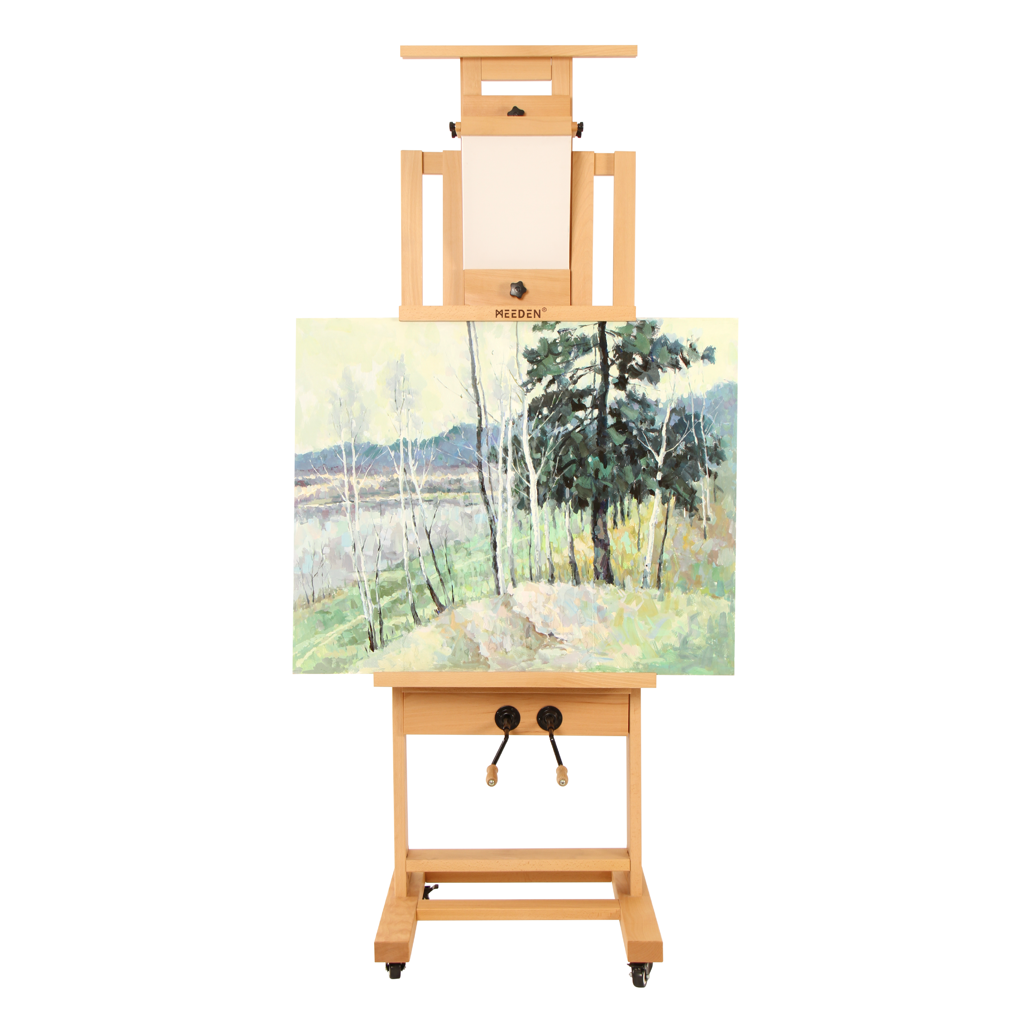 meeden-floor-easels-chevalet-bois-h-tre-manivelle-dhj-1 image 2