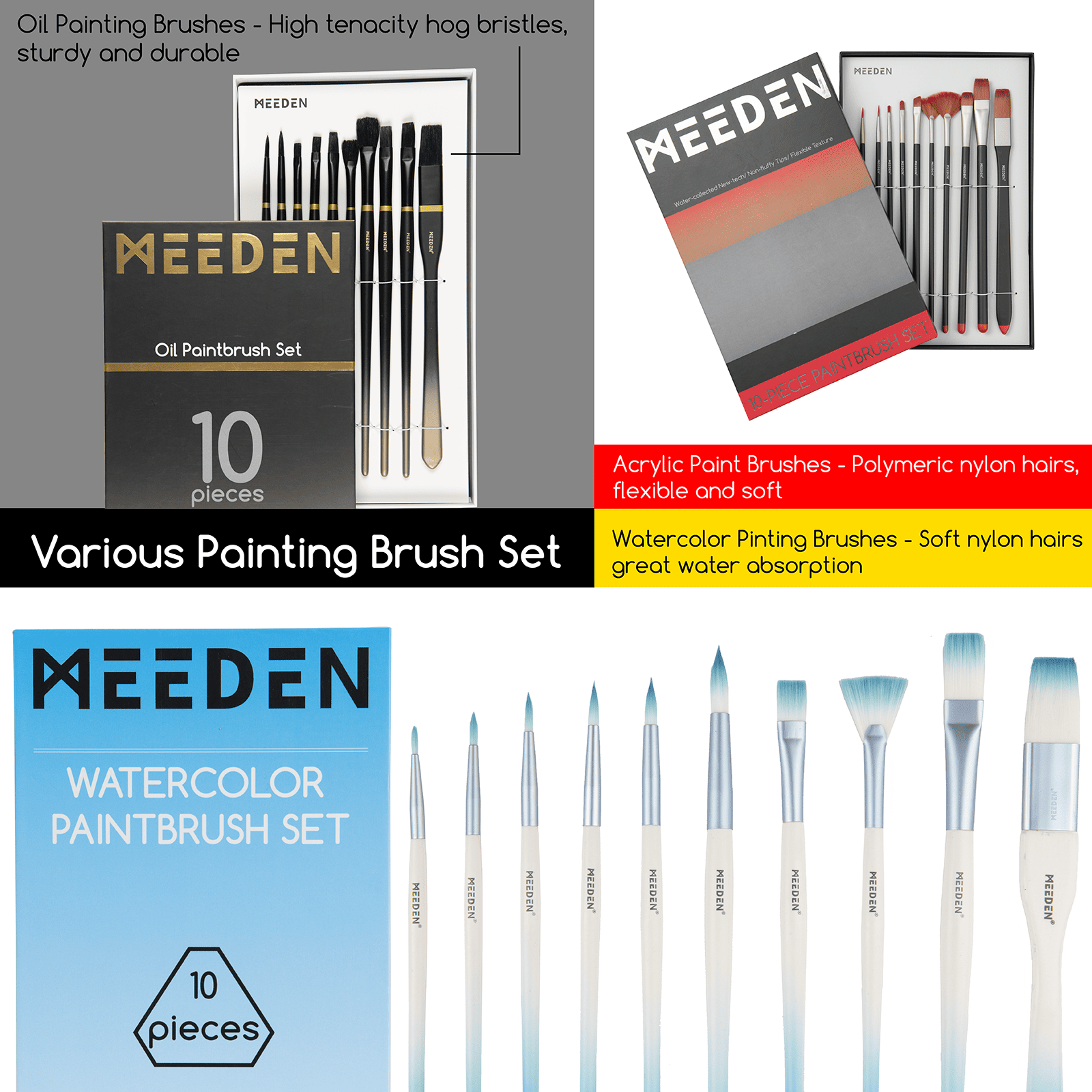meeden-deluxe-coffret-peinture-141-pi-ces-chevalet-complet image 5