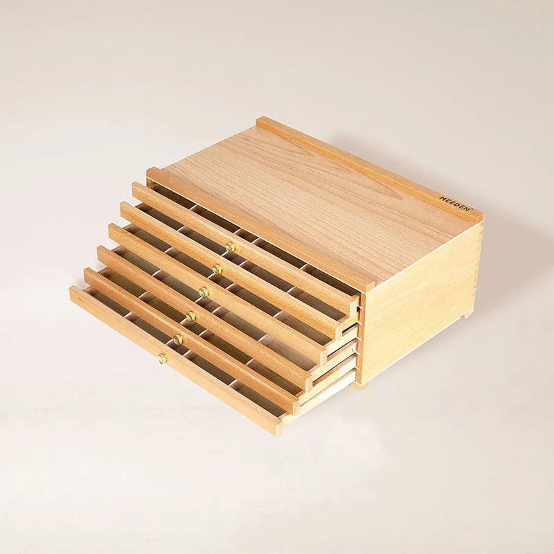meeden-storage-boxes-bo-te-rangement-6-tiroirs-naturel image 1