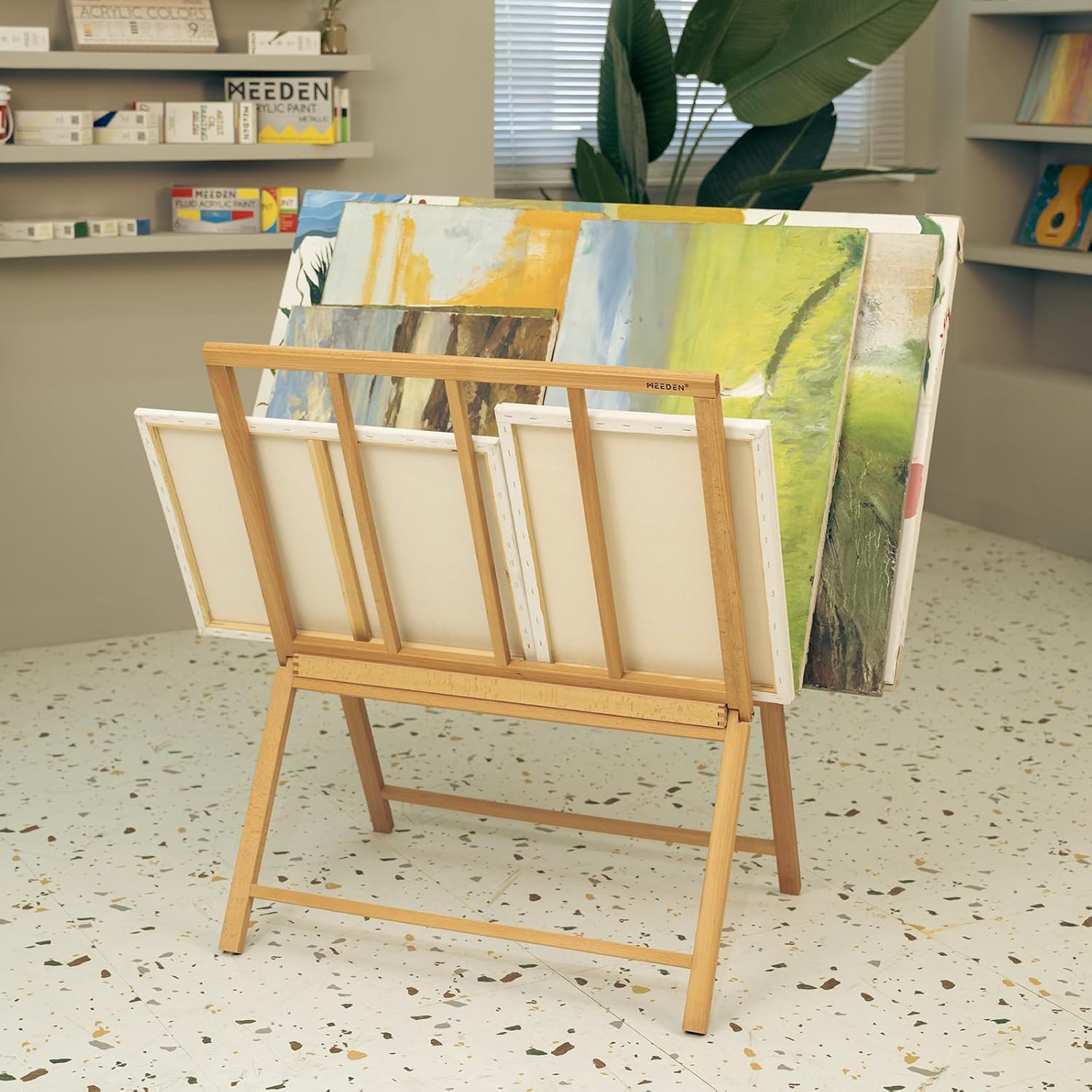 meeden-racks-pr-sentoir-toiles-pliable-h-tre-grand-format image 2