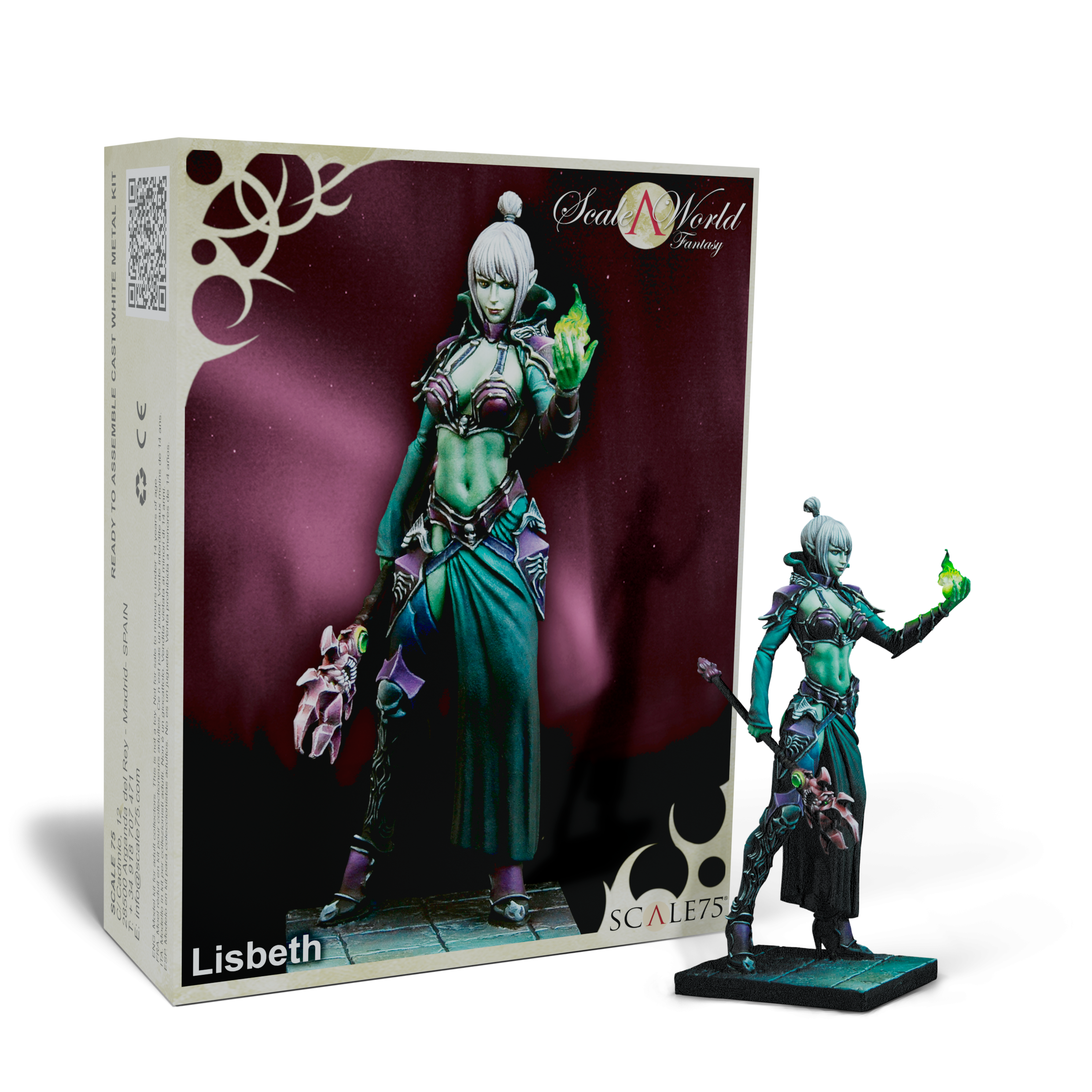 scale75-characters-lisbeth-figurine-fantasy-75mm-m-tal-non-peinte image 1