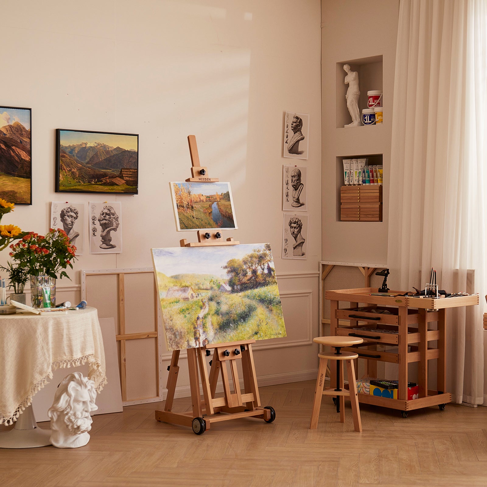 meeden-floor-easels-w14-chevalet-bois-h-tre-roulettes image 3