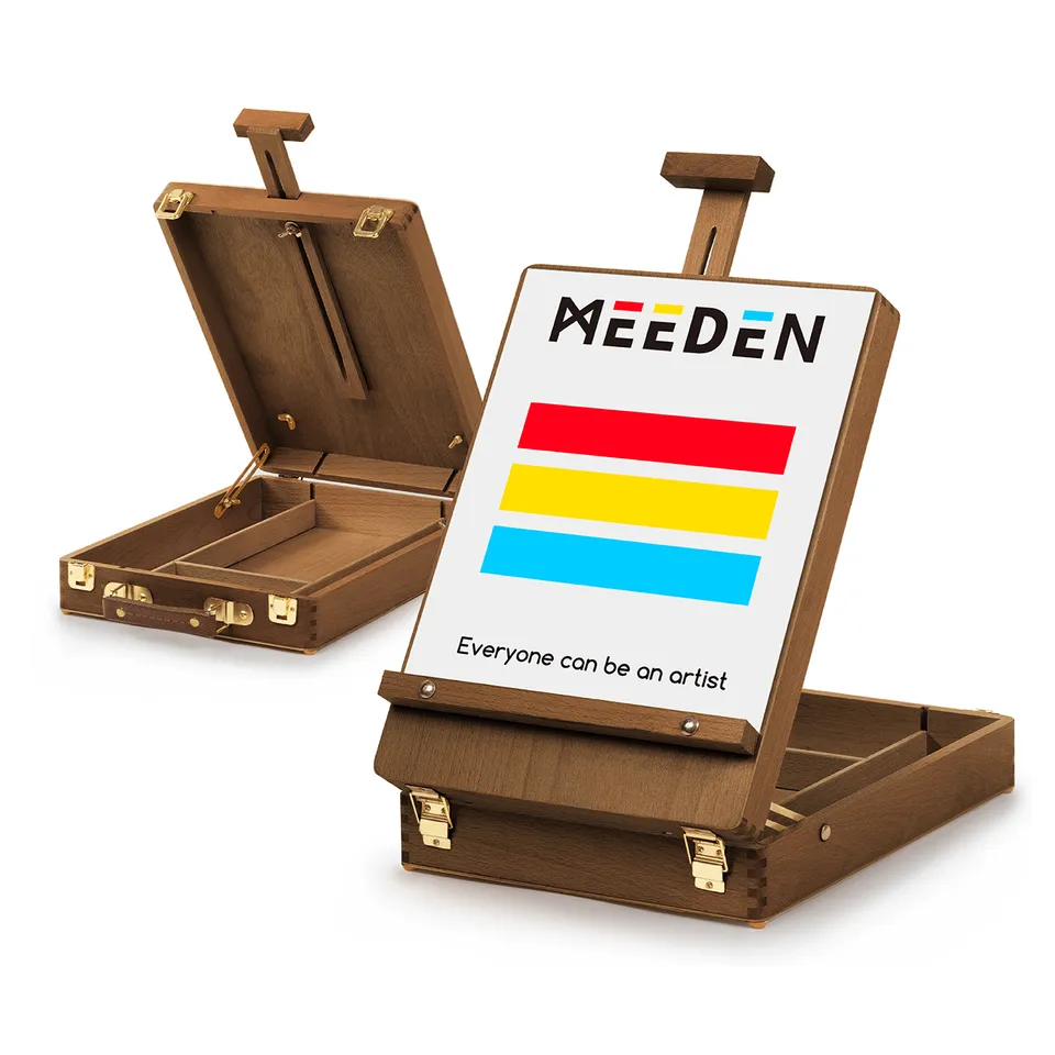 meeden-hbx-3-chevalet-de-table-h-tre-noyer-coffret image 1