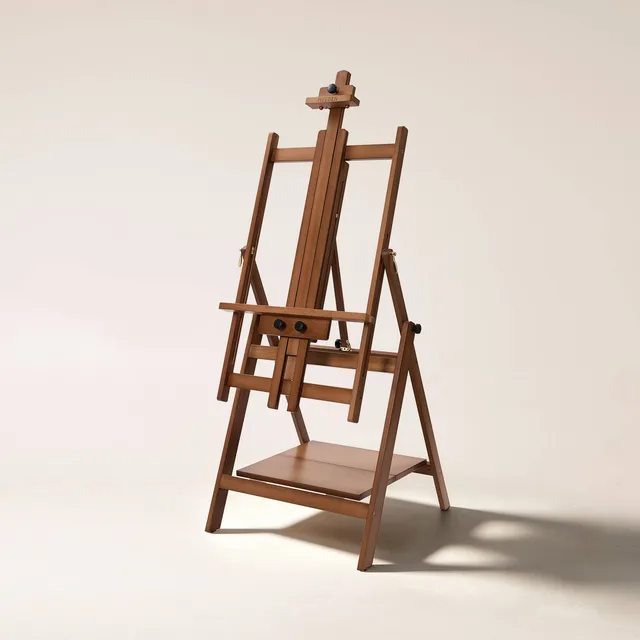 meeden-floor-easels-w10b-noyer-chevalet-bois-toile-150-cm image 1