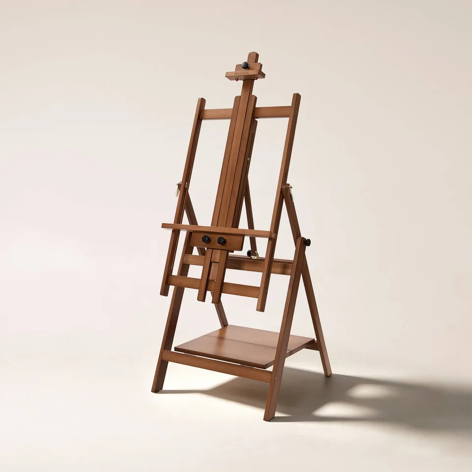 meeden-floor-easels-w10b-noyer-chevalet-bois-toile-150-cm image 1