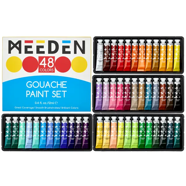 meeden-gouache-peinture-gouache-48-tubes-12-ml-opaque image 1