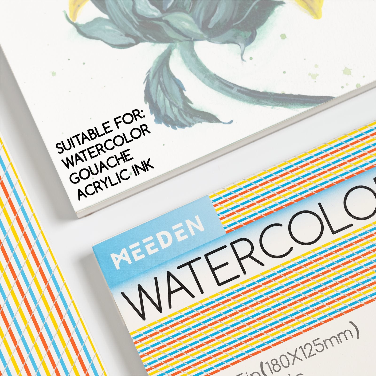 meeden-watercolor-paper-bloc-aquarelle-coton-grain-fin-30-feuilles image 4
