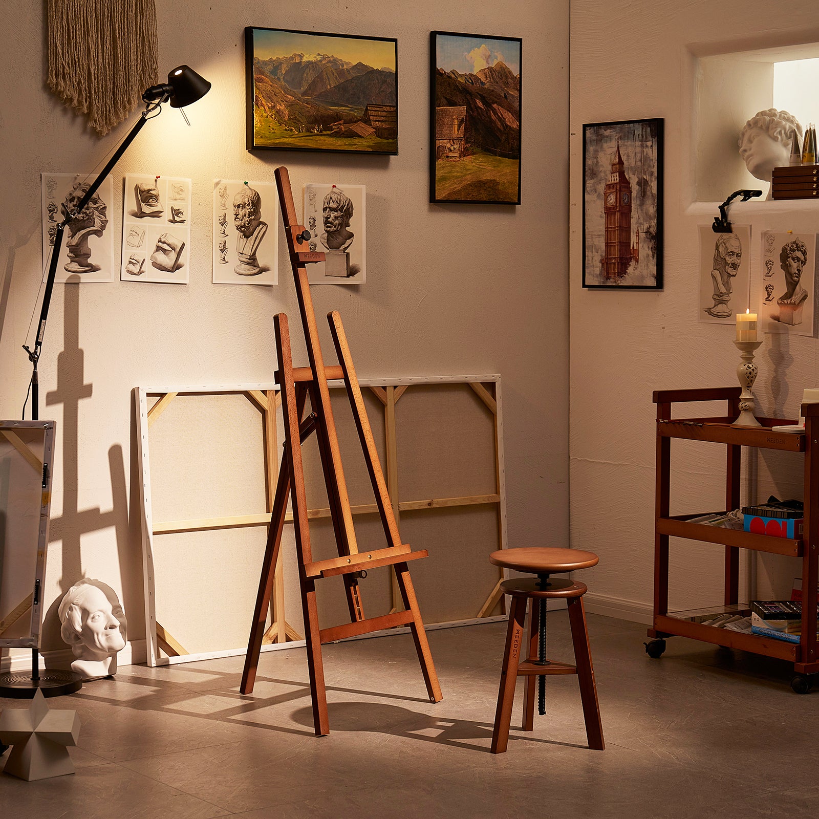 meeden-floor-easels-chevalet-bois-w01d-cadre-a-h-tre-193-cm image 3