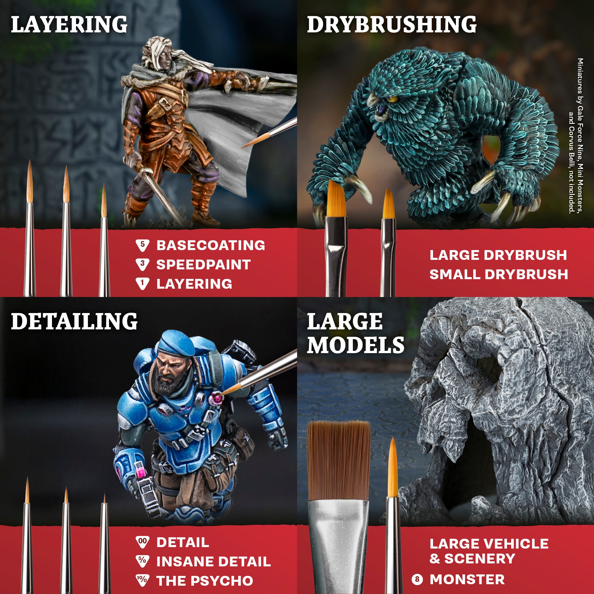 the-army-painter-mega-brush-set-pinceaux-figurine-10-pi-ces image 2