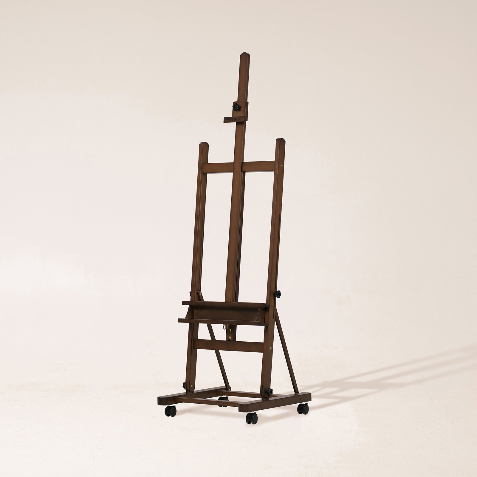 meeden-w02-chevalet-atelier-bois-noyer-toile-122-cm image 1