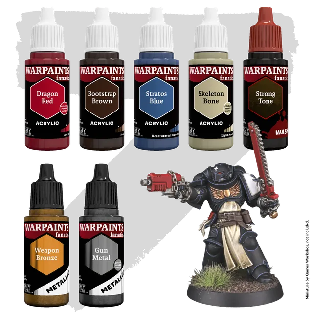 the-army-painter-combat-se7ens-black-relic-armour-set-7-peintures-noir image 1