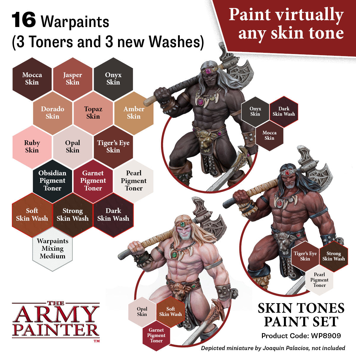 the-army-painter-warpaints-skin-tones-paint-set-peinture-peau-16-pcs image 3