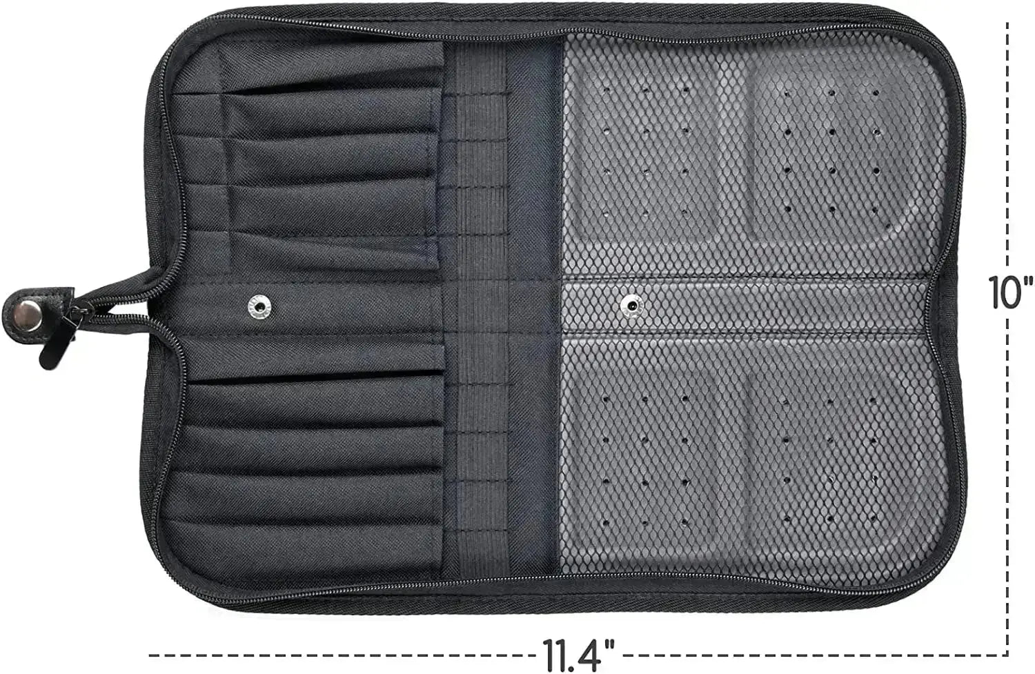 meeden-porte-pinceaux-12-logettes-nylon-noir image 2