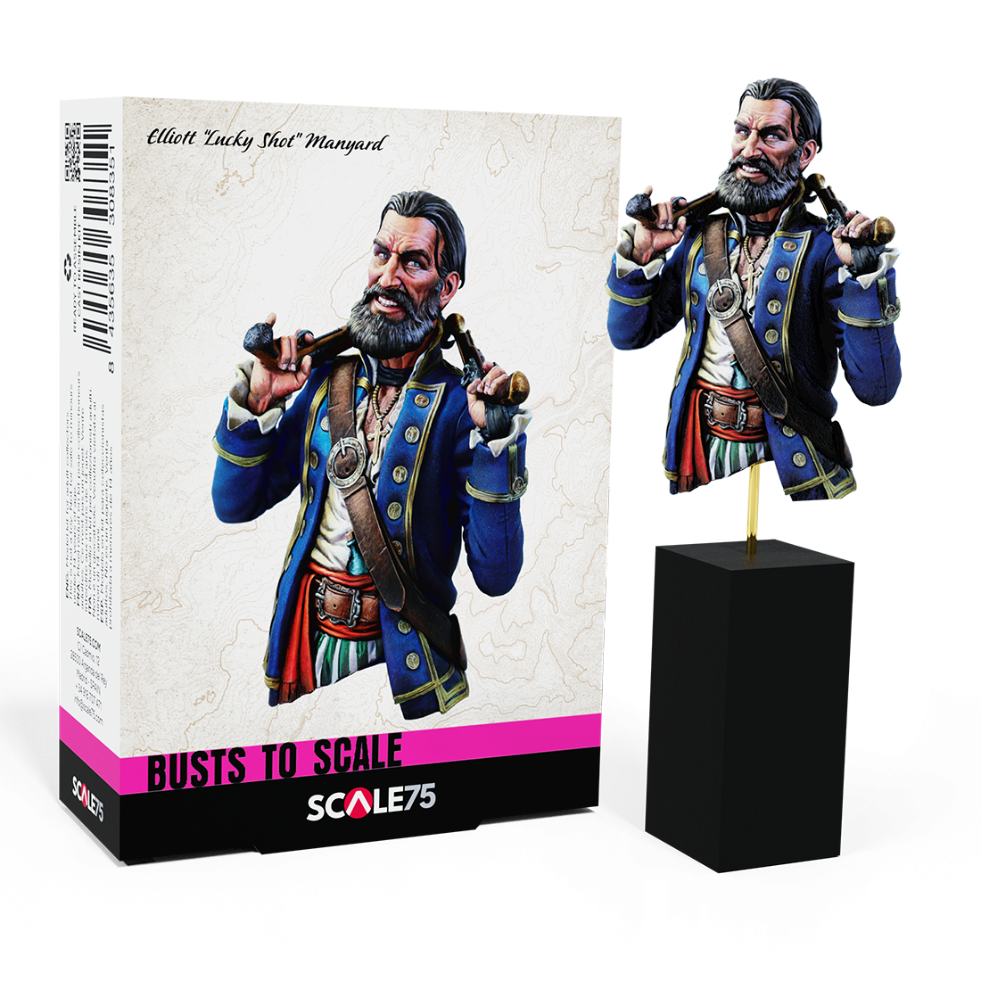 scale75-characters-elliott-lucky-shot-manyard-buste-1-10-r-sine image 1