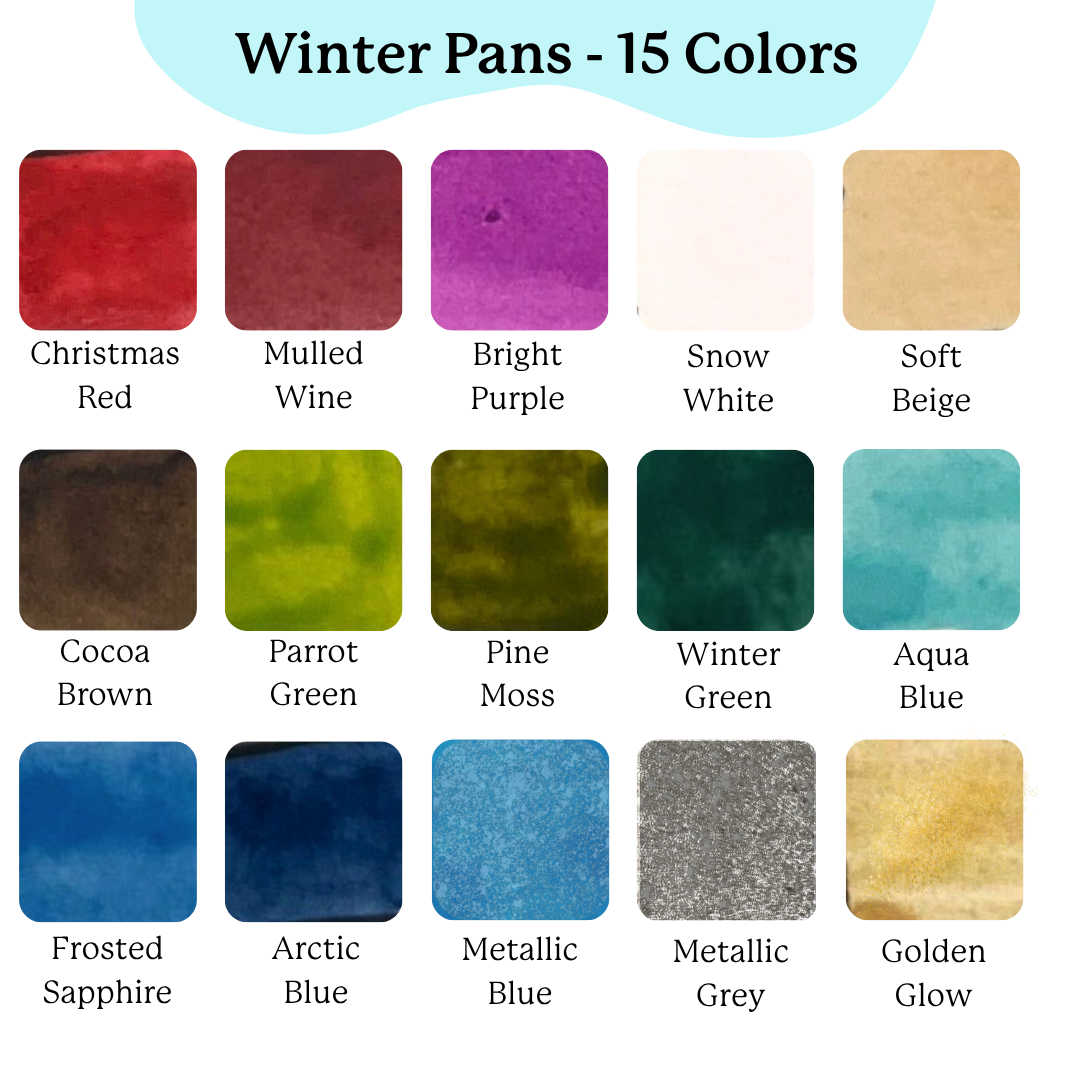 viviva-watercolor-pans-winter-godets-aquarelle-15-couleurs-lot-5 image 4