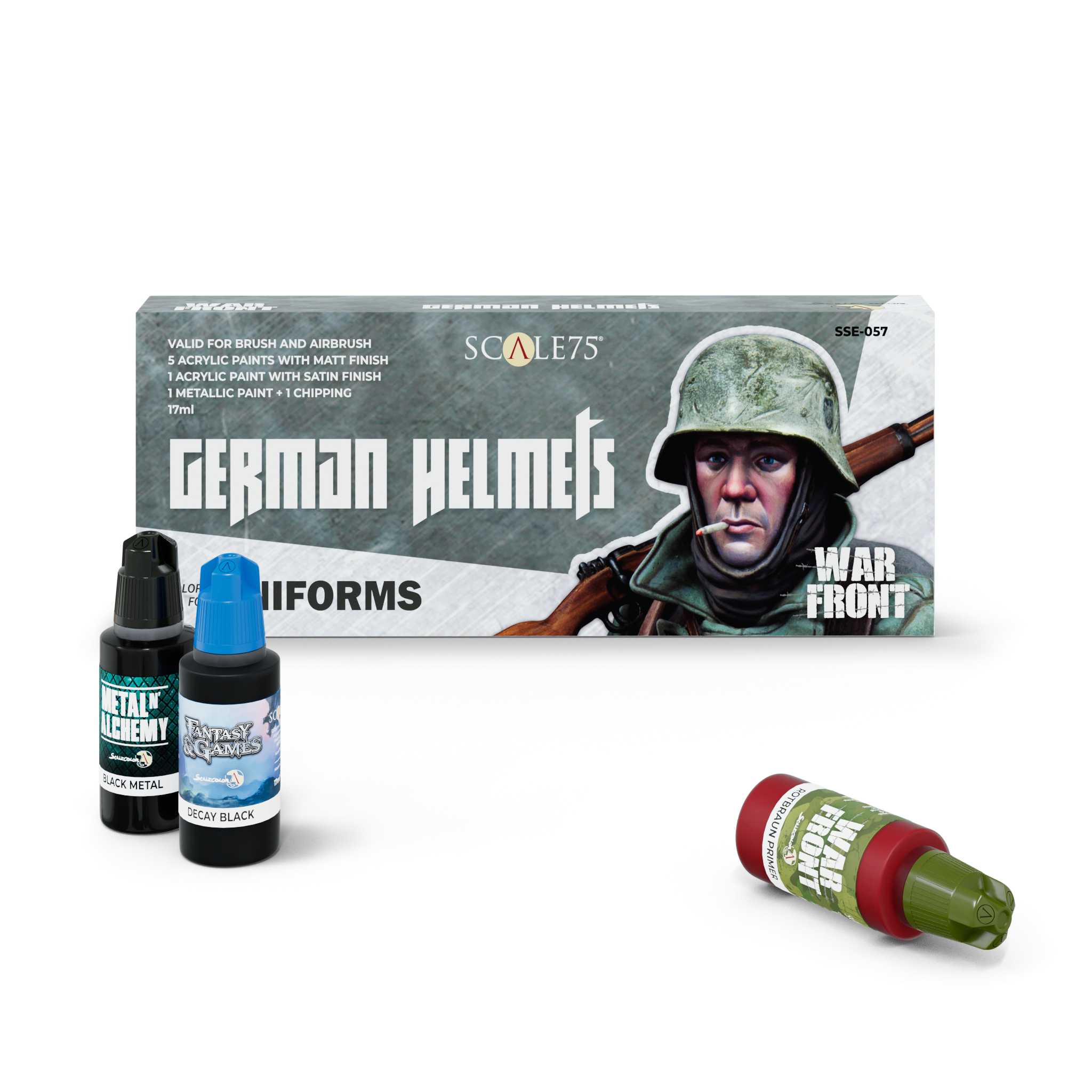 scale75-models-german-helmets-set-8-peintures-usure image 1