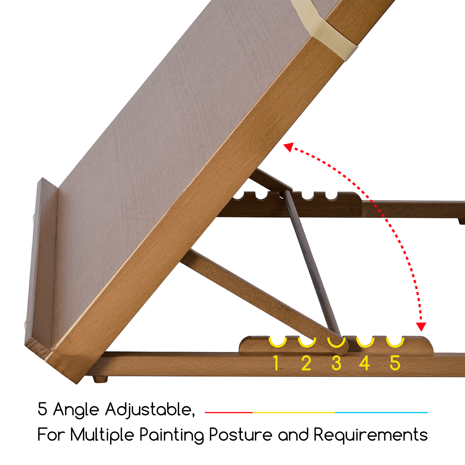 meeden-a2-chevalet-de-table-dessin-bois-noyer-grand image 4