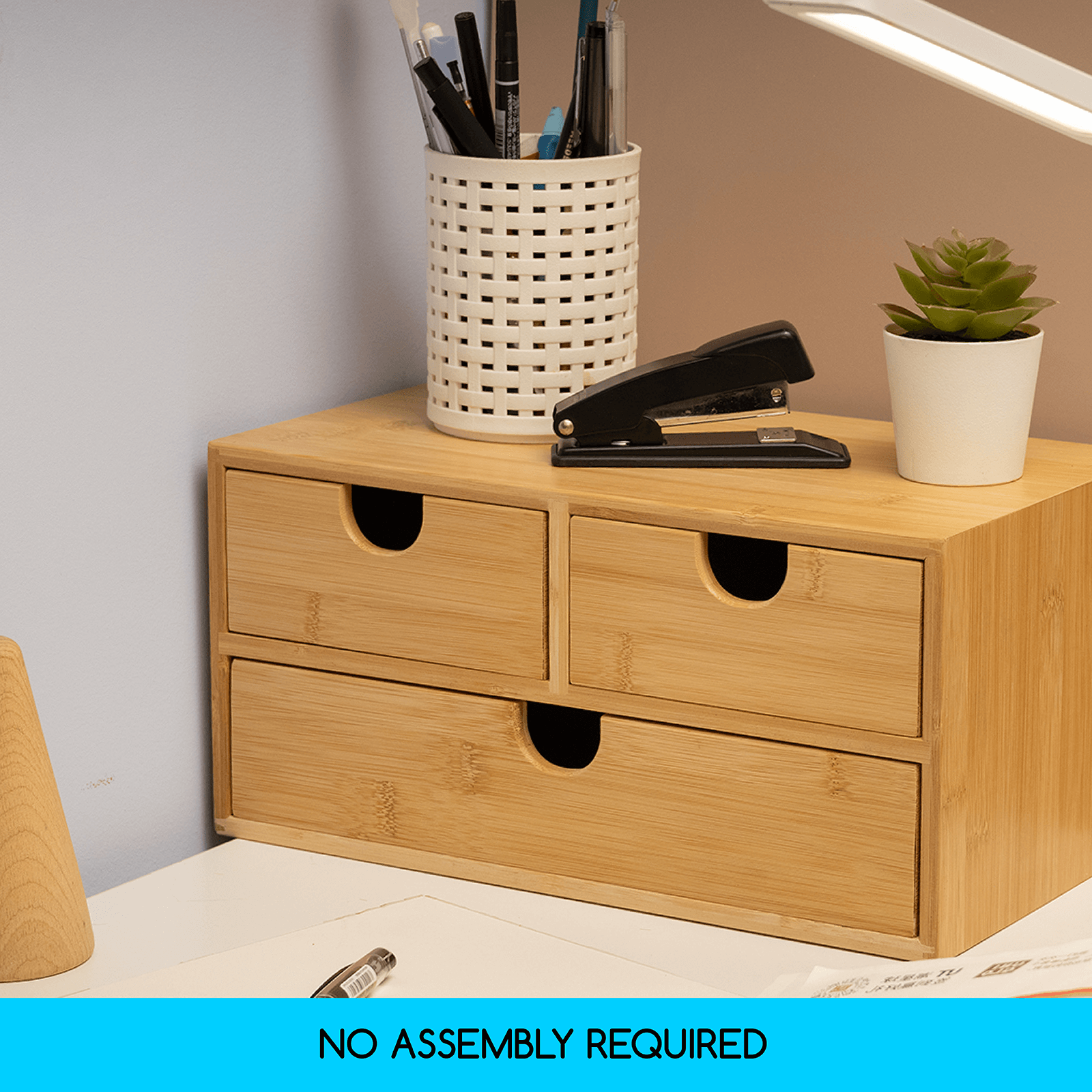 meeden-storage-boxes-organisateur-bureau-bambou-3-tiroirs image 8
