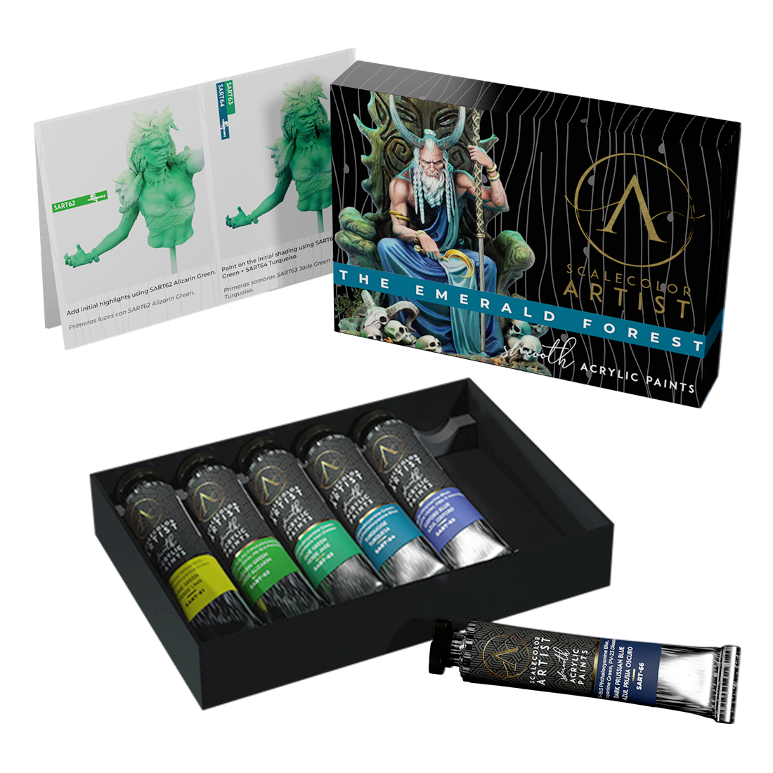 scale75-bundles-pack-emerald-forest-capricorn-peintures-figurine image 2