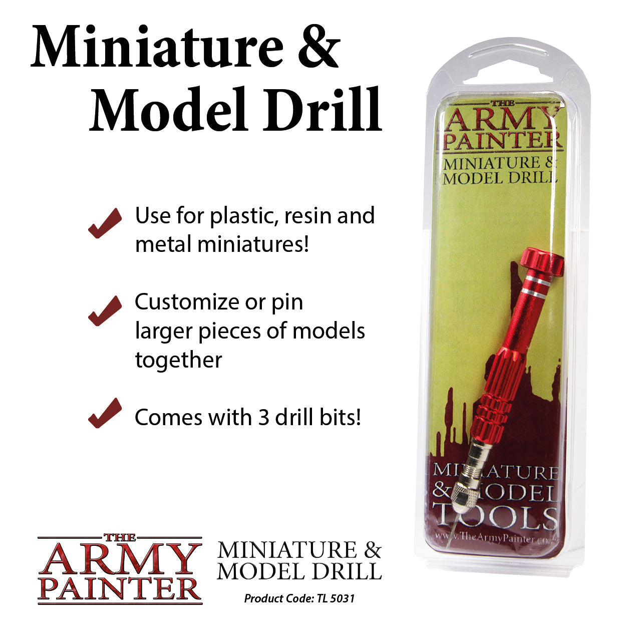 the-army-painter-tools-perceuse-miniature-et-mod-les-3-forets image 2