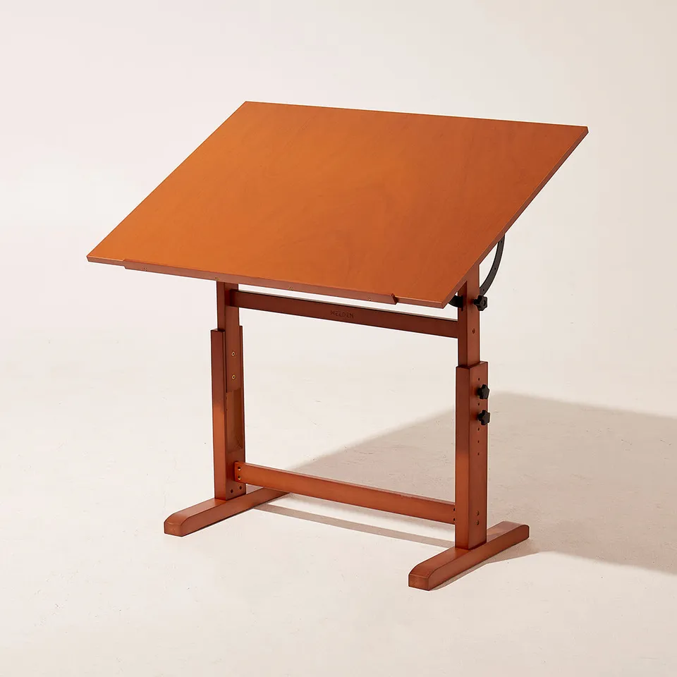 meeden-xsz-6008-table-dessin-noyer-clair-grand-format image 1