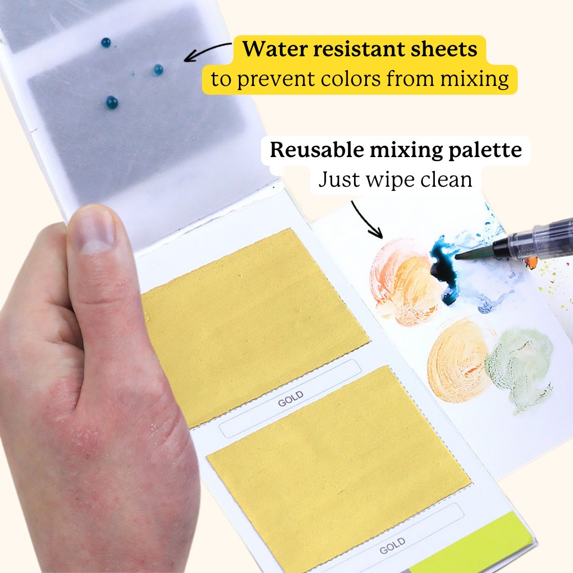 viviva-colorsheets-metallics-10-colors-aquarelle-m-tallique-10-couleurs image 3